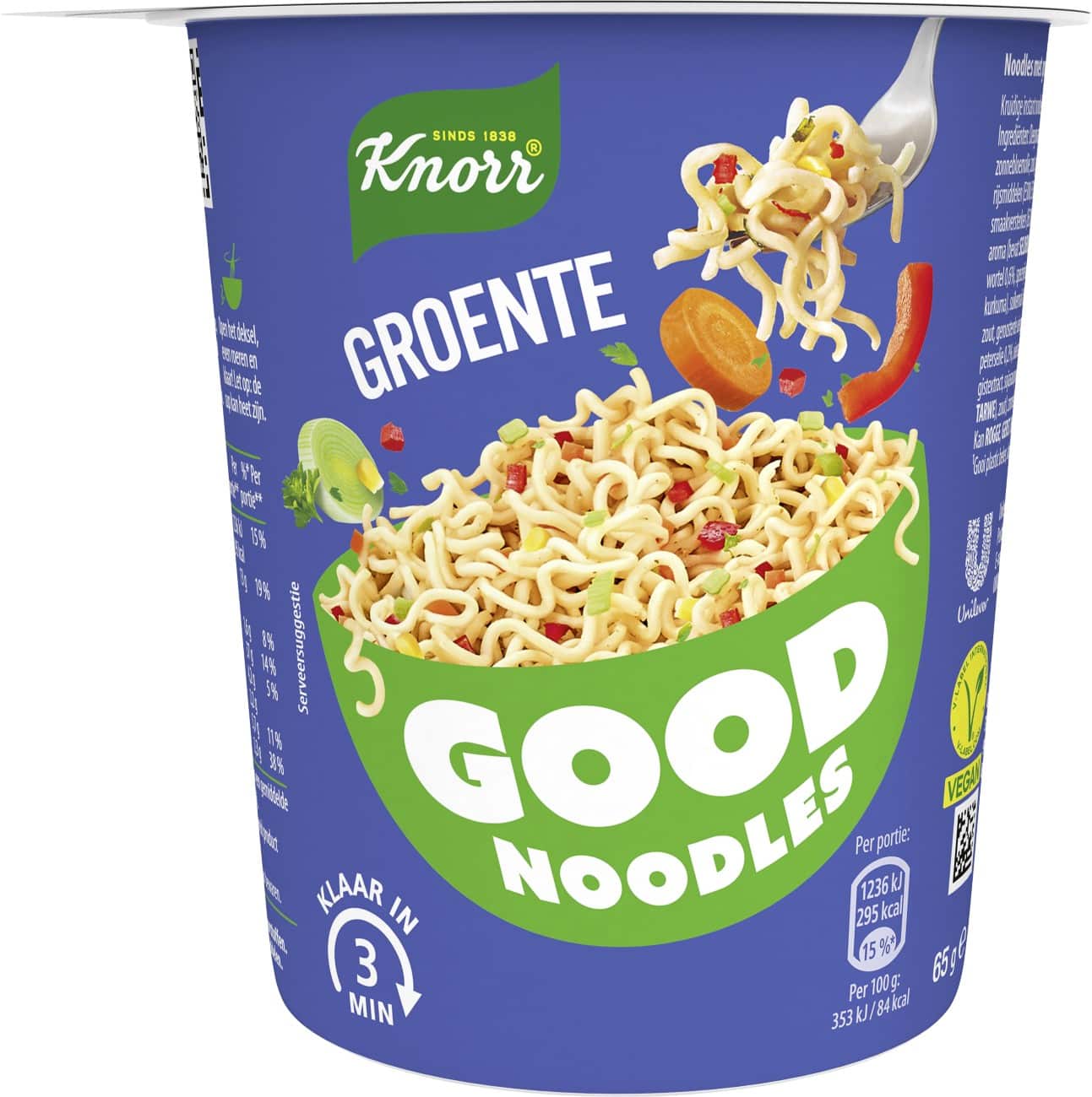 UNOX Good Noodles Cup Instant-Nudeln Gemüse 8 Stück
