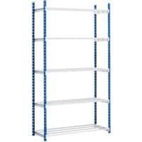 Paperflow Regal 5 Stahl 1.000 x 340 x 2.000 mm Blau