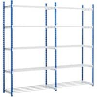 Paperflow Regal 5 Stahl 1.000 x 680 x 2.000 mm Blau