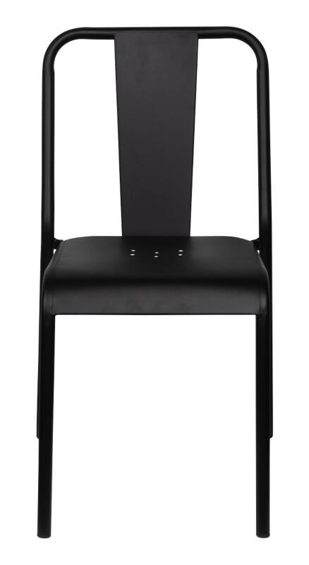 meet powered by PAPERFLOW ARTY Stuhl Verzinkter Stahl 470 x 550 x 810 mm Schwarz Outdoor 2 Stück