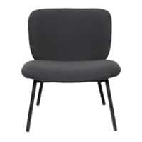 meet powered by PAPERFLOW Twist Sessel Ohne Armlehne Silber 120 kg 600 x 530 x 820 mm