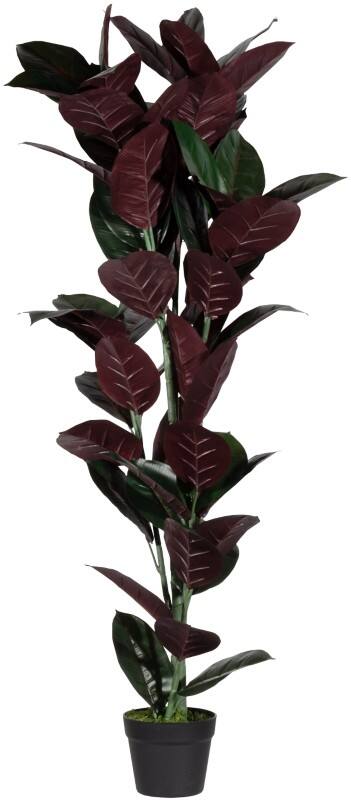 meet powered by PAPERFLOW Künstliche Pflanze Ficus Elastica 120 cm Grün