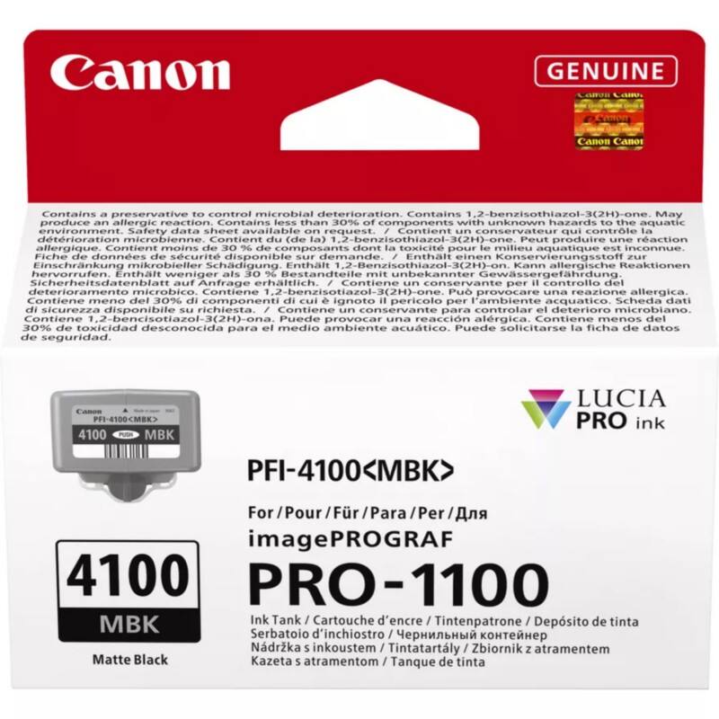 Canon PFI-4100 MBK Original Tintenpatrone Schwarz