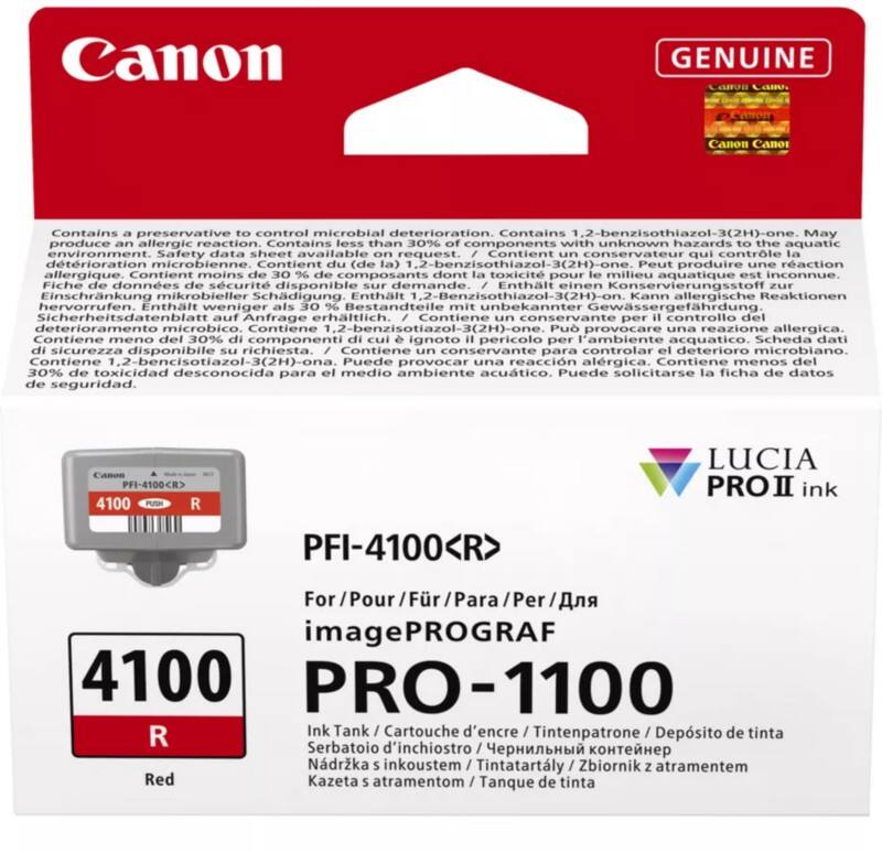 Canon PFI-4100R Original Tintenpatrone Rot