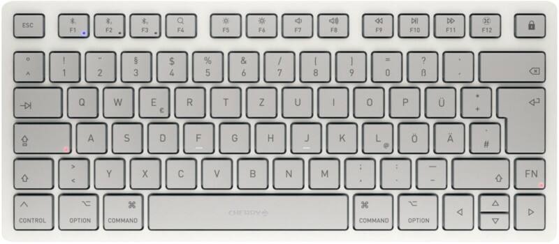 CHERRY Mini Kabellose Tastatur QWERTZ Weiß KW7100