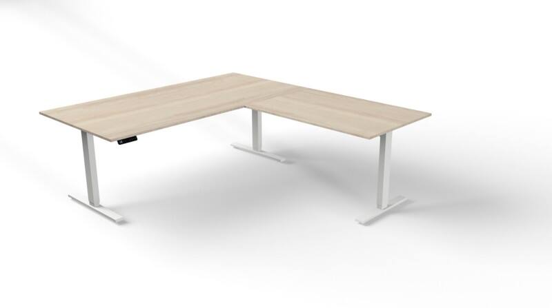 Kerkmann Move 3 Sitz-Stehschreibtisch T-Fuß 2.000 (B) x 1.000 (T) x 720 (H) mm Holz