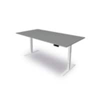 Kerkmann Move 3 Sitz-Stehschreibtisch Rechteckig Graphit T-Fuß 2.000 (B) x 1.000 (T) x 1.200 (H) mm Holz