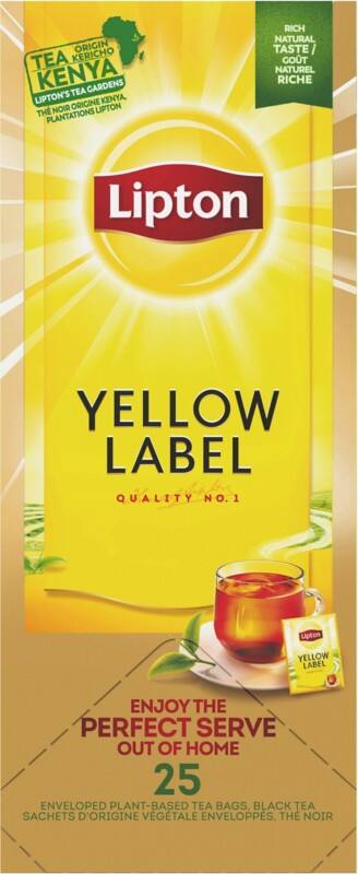 Lipton FGS Yellow Label Schwarzer Tee 25 Stück