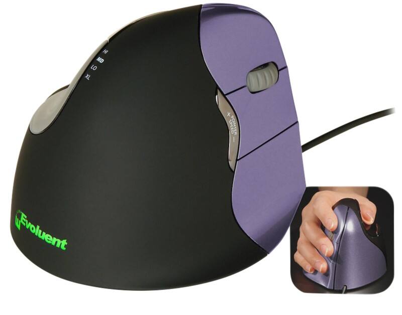 Evoluent Ergonomic VerticalMouse 4 VM4S Small Kabelgebunden Schwarz