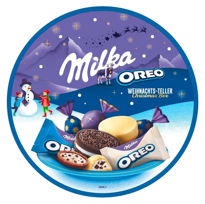 Milka Weihnachtsteller Oreo-Schokolade 197 g