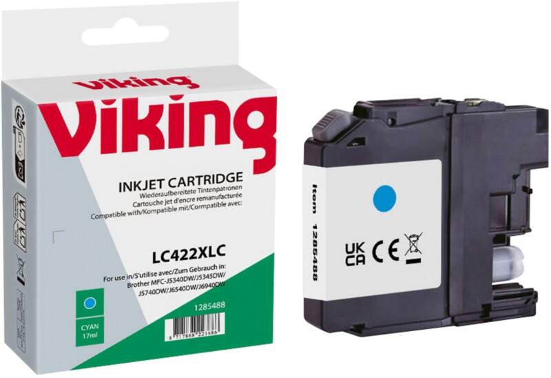 Viking LC-422XLC Kompatibel Tintenpatrone NB-RLC422XLC Cyan
