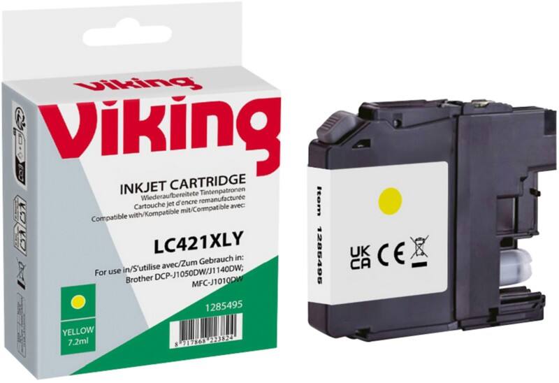Viking LC-421XLY Kompatibel Tintenpatrone NB-RLC421XLY Gelb