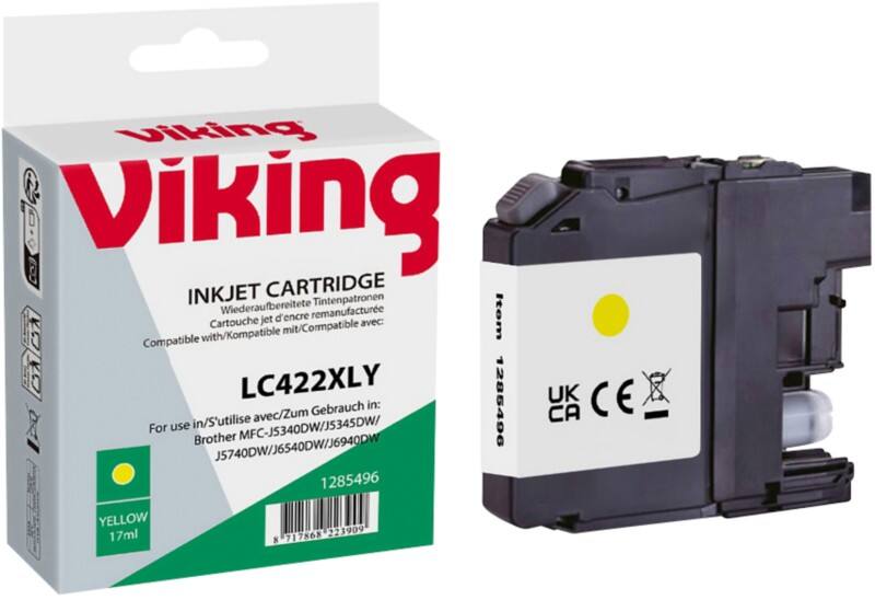 Viking LC-422XLY Kompatibel Tintenpatrone NB-RLC422XLY Gelb
