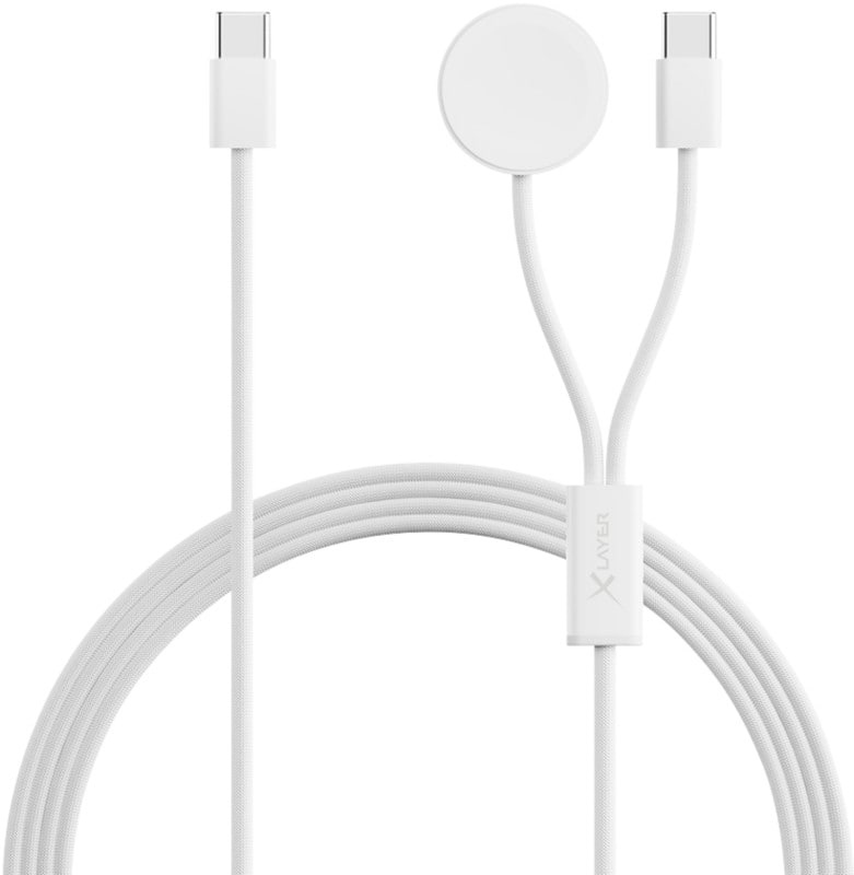 XLayer Ladekabel USB-C Stecker 1,5 m Weiß