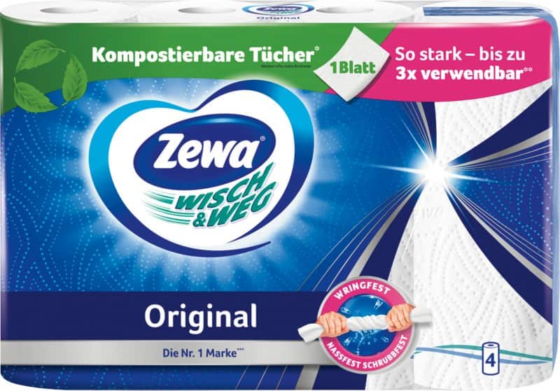 Zewa Küchenrolle Wisch & Weg 4 x 45 Blatt
