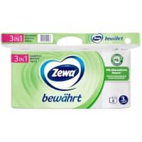 Zewa Toilettenpapier Weiß 3-lagig 8 x 150 Blatt