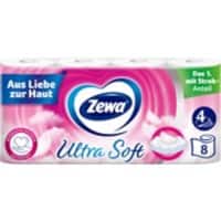 Zewa Toilettenpapier Ultra Soft 4-lagig 8 x 150 Blatt