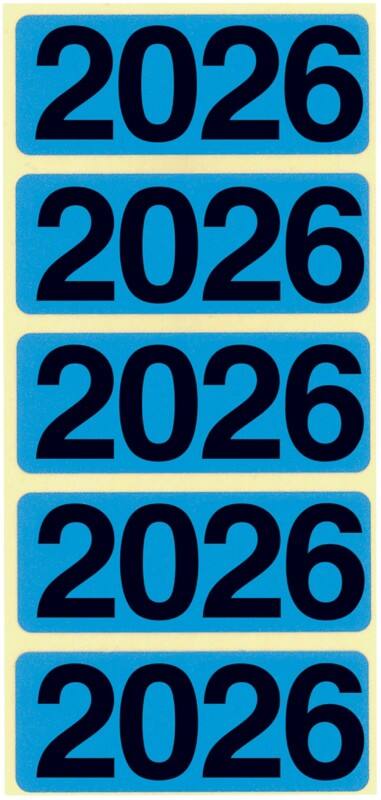 Bene Selbstklebende Etiketten 2026 Blau 628985 4,8 x 1,9 cm 100 Stück