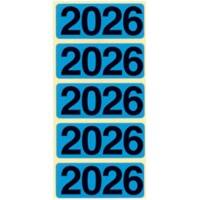 Bene Selbstklebende Etiketten 2026 Blau 628985 4,8 x 1,9 cm 100 Stück