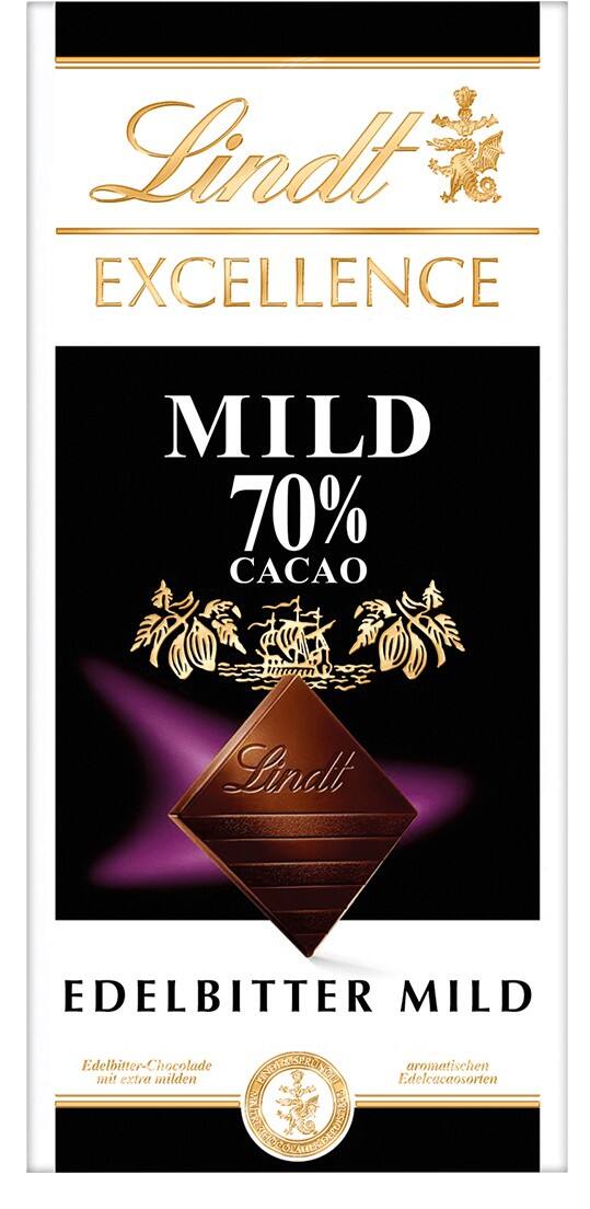 Lindt EXCELLENCE Zartbitterschokolade (70% +) 100 g