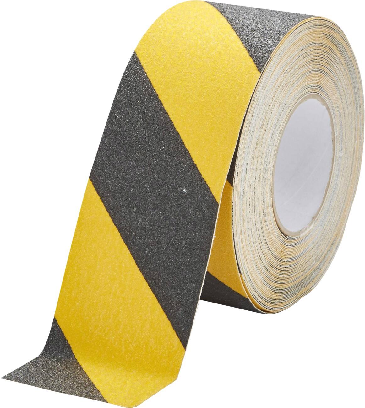 DURABLE Anti-Rutschband Schwarz Gelb 75 mm (B) x 15 m (L) PVC (Polyvinylchlorid)