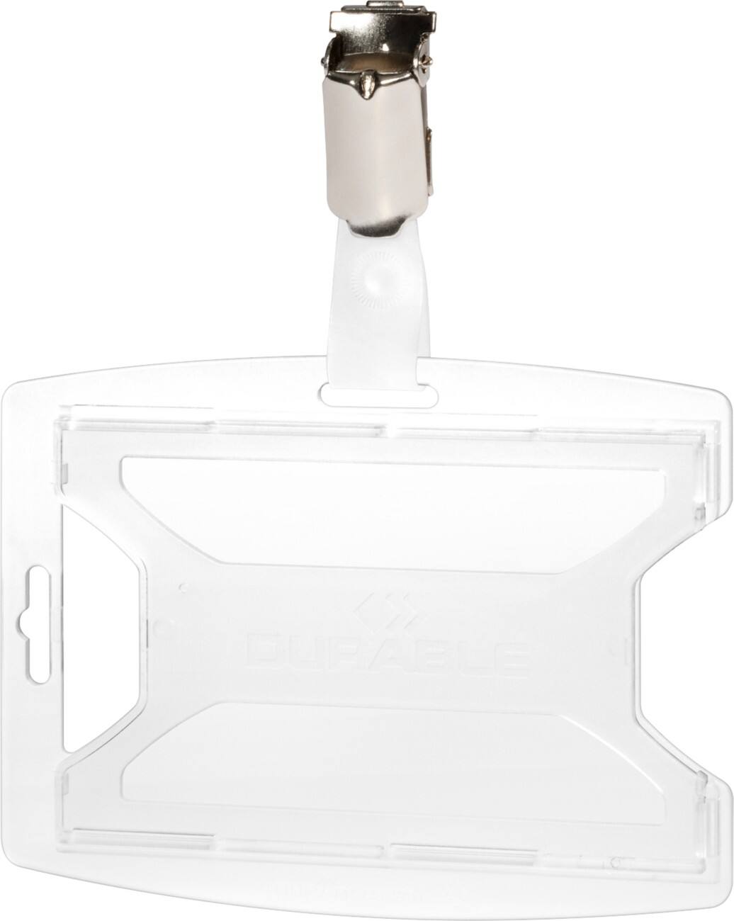 DURABLE Ausweishalter Clip 10 x 0,64 x 11,8 cm PP (Polypropylen) 25 Stück
