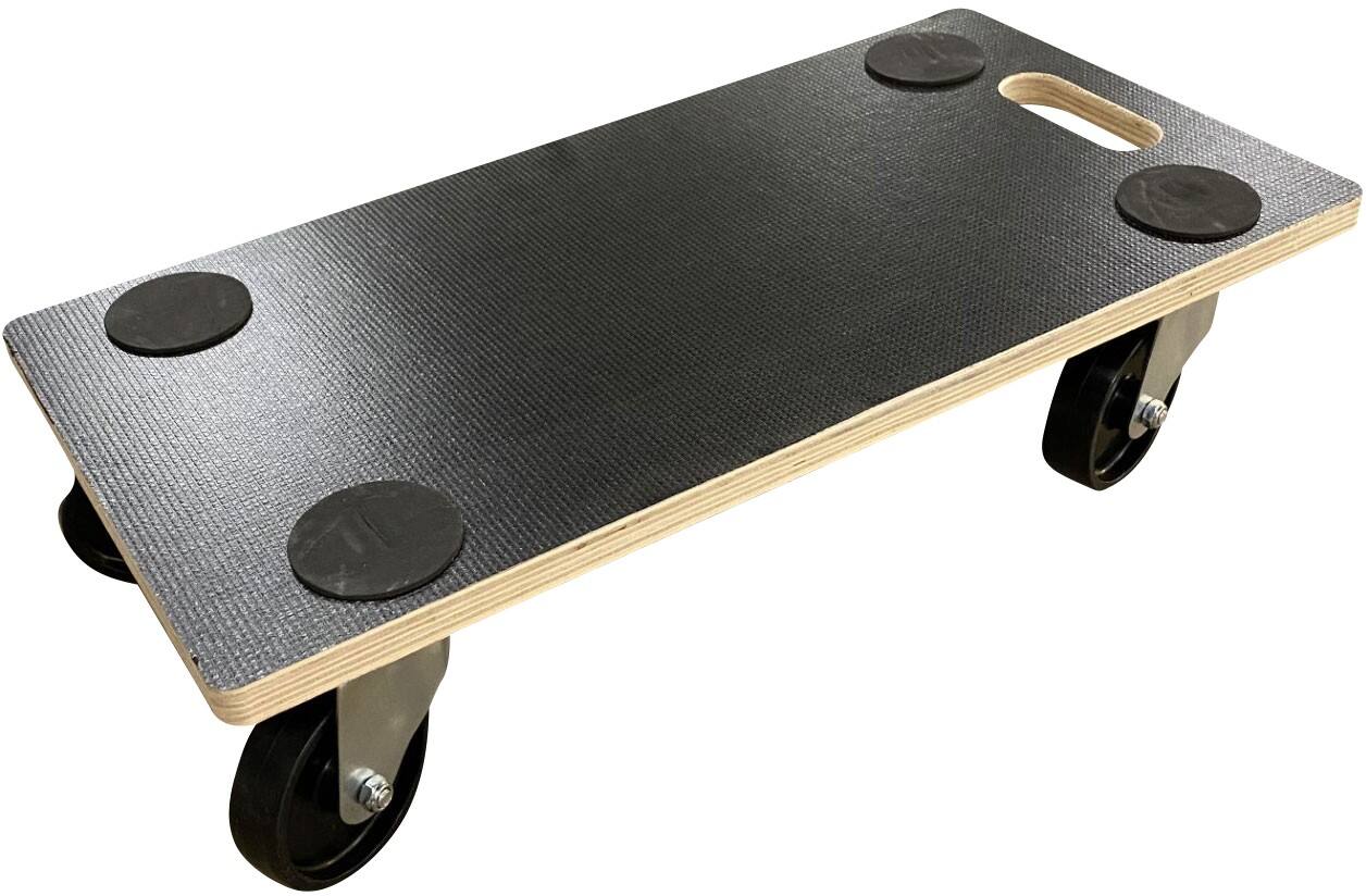T4ALL Rollenuntersatz 300 kg Sperrholz 29 x 58 x 15 cm Schwarz