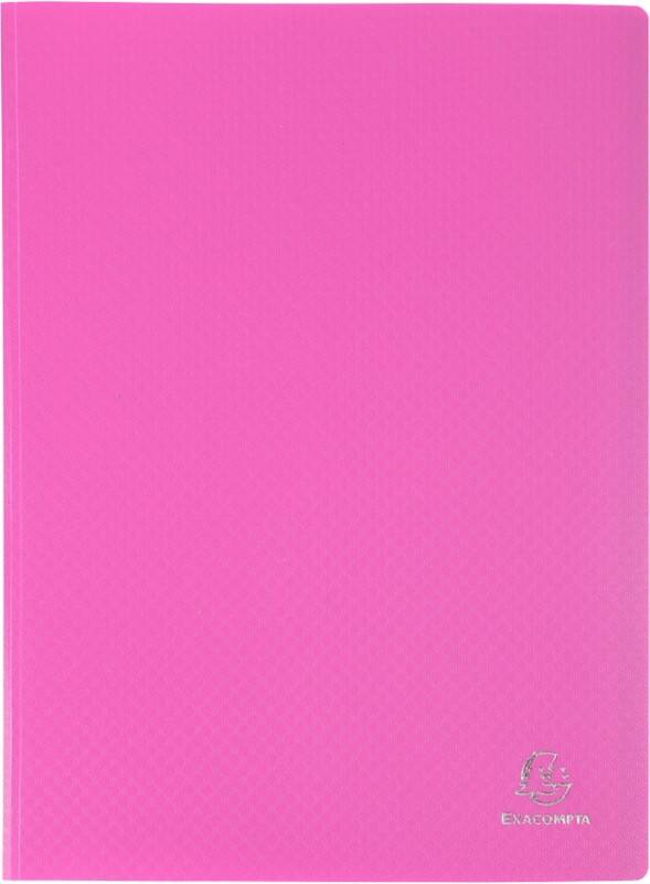 Exacompta OpaK Präsentationsmappe 20 Taschen DIN A4 Rosa 20 Stück