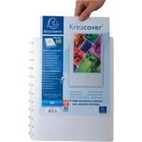 Exacompta Kreacover Präsentationsmappe 40 Taschen DIN A4 Weiß 4 Stück