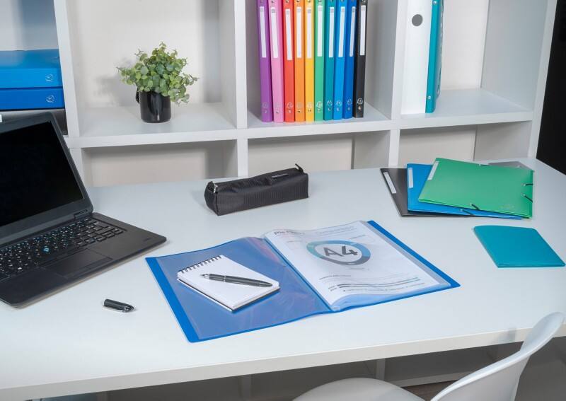 Exacompta OpaK Präsentationsmappe 100 Taschen Hellblau 8 Stück