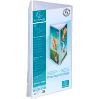 Exacompta Office Tischaufsteller DL Dreieckig 9,5 (B) x 9,5 (T) x 21,2 (H) cm Transparent 10 Stück