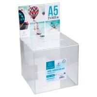 Exacompta Office Vorschlagsbox DIN A5 21 (B) x 21 (T) x 36,5 (H) cm Transparent