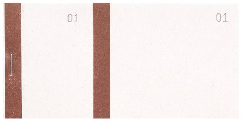Exacompta Auftragsbuch 96301E Braun 6 x 0,8 x 13,5 cm 50 Stück