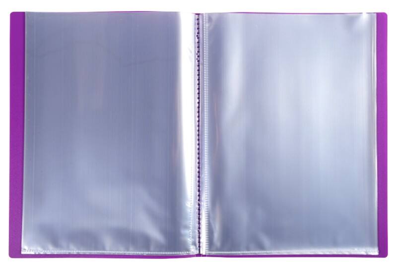 Exacompta OpaK Präsentationsmappe 40 Taschen DIN A4 Violett 10 Stück