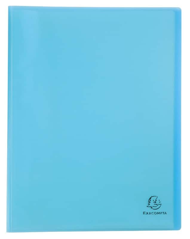 Exacompta Chromaline Pastel Präsentationsmappe 40 Taschen DIN A4 Pastellblau 10 Stück