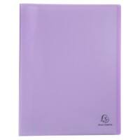 Exacompta Chromaline Pastel Präsentationsmappe 40 Taschen DIN A4 Mauve 10 Stück