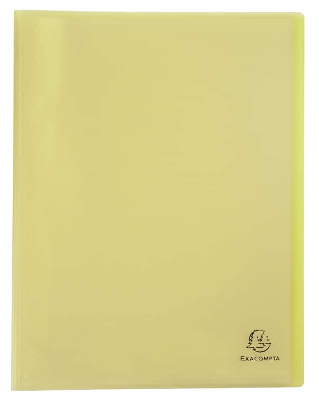 Exacompta Chromaline Pastel Präsentationsmappe 40 Taschen DIN A4 Gelb 10 Stück