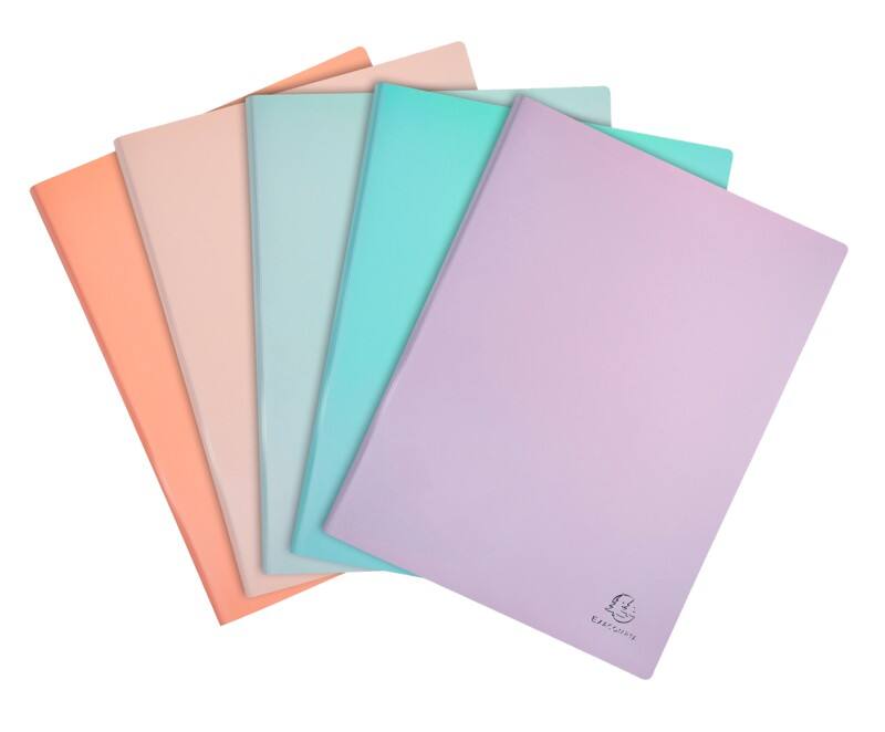 Exacompta Aquarel Präsentationsmappe 50 Taschen DIN A4 Farbig sortiert 12 Stück