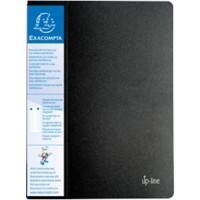 Exacompta Up-line Präsentationsmappe DIN A4 30 Taschen Schwarz 12 Stück