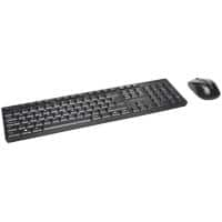 Kensington Pro Fit Kabellose Full-Size Schlanke Tastatur QWERTY und Ergonomische Maus für Rechts- und Linkshänder K75230BE USB-A-Nano-Empfänger Schwarz