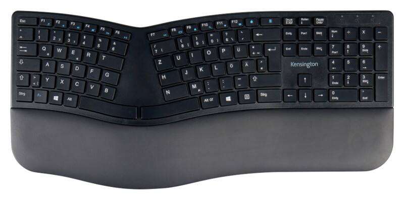 Kensington Pro Fit Ergo Kabellose Full-Size Tastatur QWERTZ USB-A Receiver Schwarz