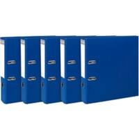 Exacompta Prem'Touch Breit Ordner DIN A4 80 mm Dunkelblau 2 Ringe 53352SE Pappkarton, PP (Polypropylen)  10 Stück