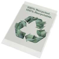 Esselte 100% Recycelt L-förmige Mappen DIN A4 Genarbt Transparent 100 Mikron Polypropylen 628213 20 Stück