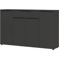 GERMANIA GW-Mailand Sideboard Spanplatte 5 1.610 x 400 x 1.010 mm Graphit