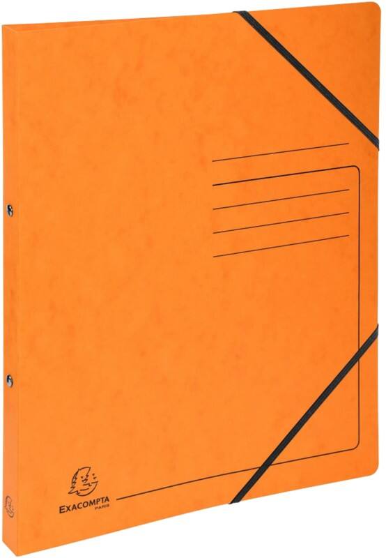 Exacompta Genuine Premium Pressspankarton 15 mm Ringbuch Pressspankarton DIN A4 2 Ringe Orange 542554E 10 Stück