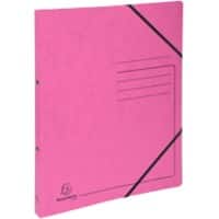 Exacompta Genuine Premium Pressspankarton 15 mm Ringbuch Pressspankarton DIN A4 2 Ringe Rosa 542557E 10 Stück