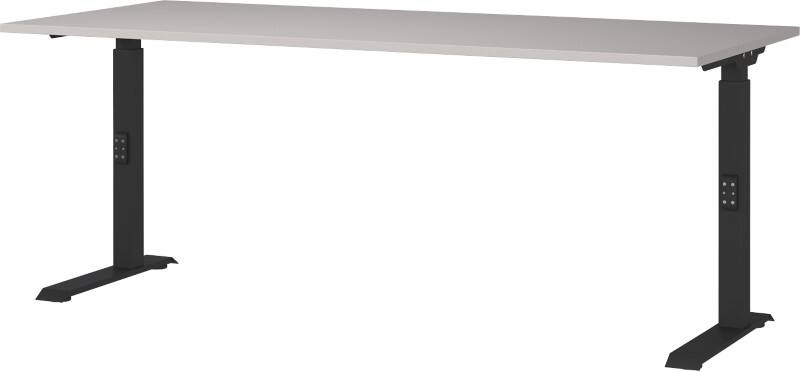GERMANIA GW-Mailand Höhenverstellbar Schreibtisch C-Fuß 1.800 (B) x 800 (T) x 910 (H) mm Metall, Spanplatte