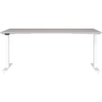 GERMANIA GW-Mailand Höhenverstellbar Sitz-Stehschreibtisch T-Fuß 1.800 (B) x 800 (T) x 1.200 (H) mm Metall, Spanplatte