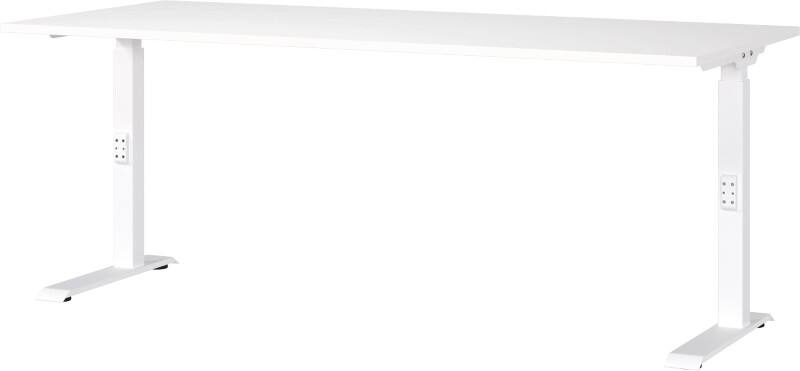 GERMANIA GW-Mailand Höhenverstellbar Schreibtisch C-Fuß 1.800 (B) x 800 (T) x 910 (H) mm Metall, Spanplatte