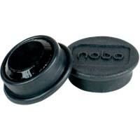 Nobo Whiteboard-Magnete Schwarz 0.1 kg Tragfähigkeit 13 mm 10 Stück